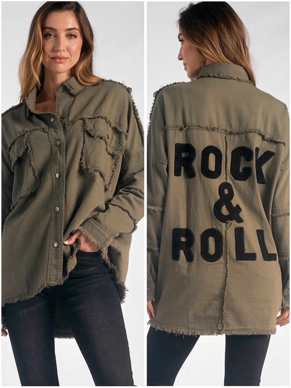 Elan Devan Jacket in Olive Green 🌿